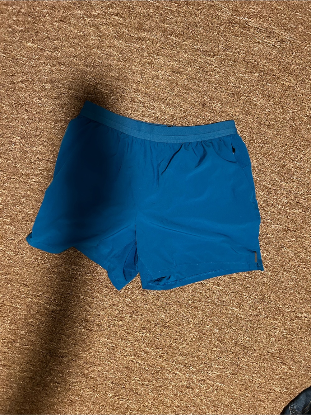 Men's Athletic Shorts — Blue Performance Running Shorts